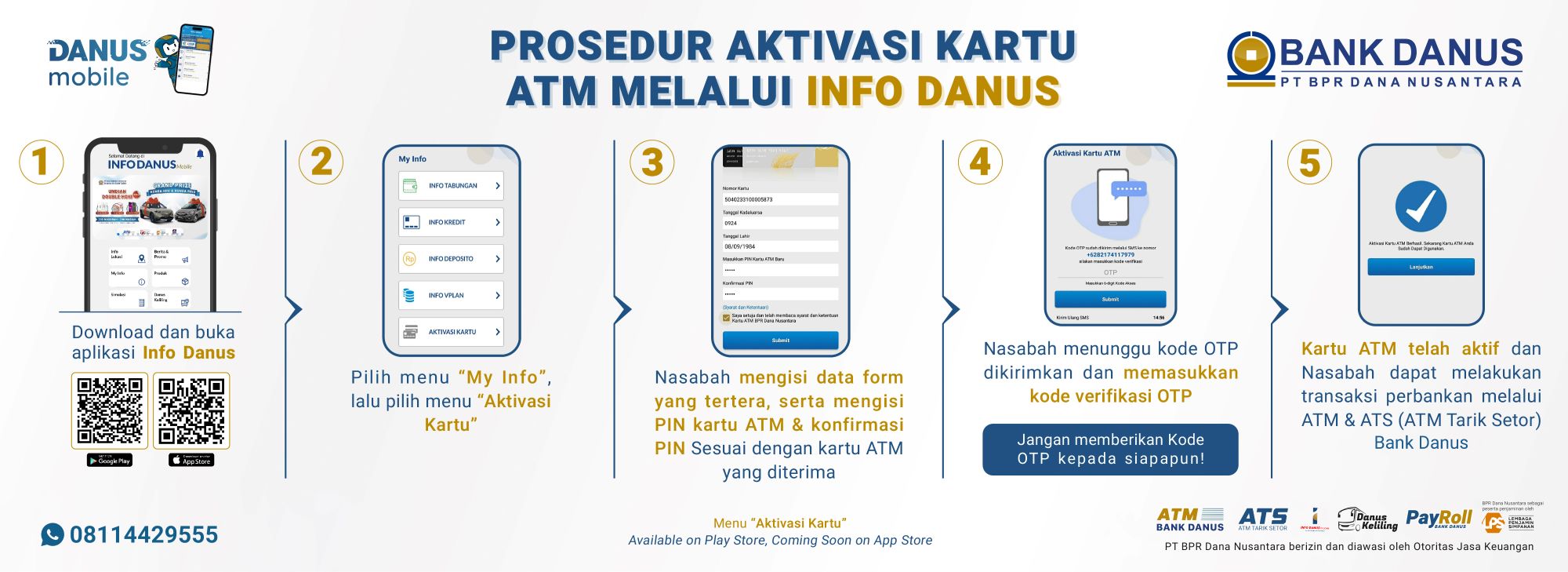 Aktivasi Kartu ATM BPR DANUS