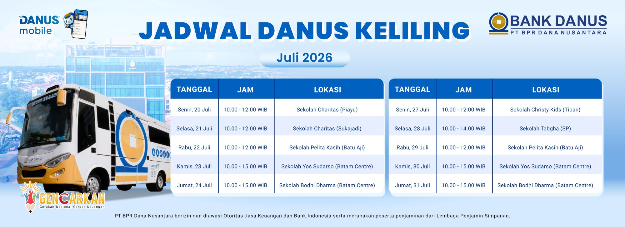 Danus Keliling Juli 2026