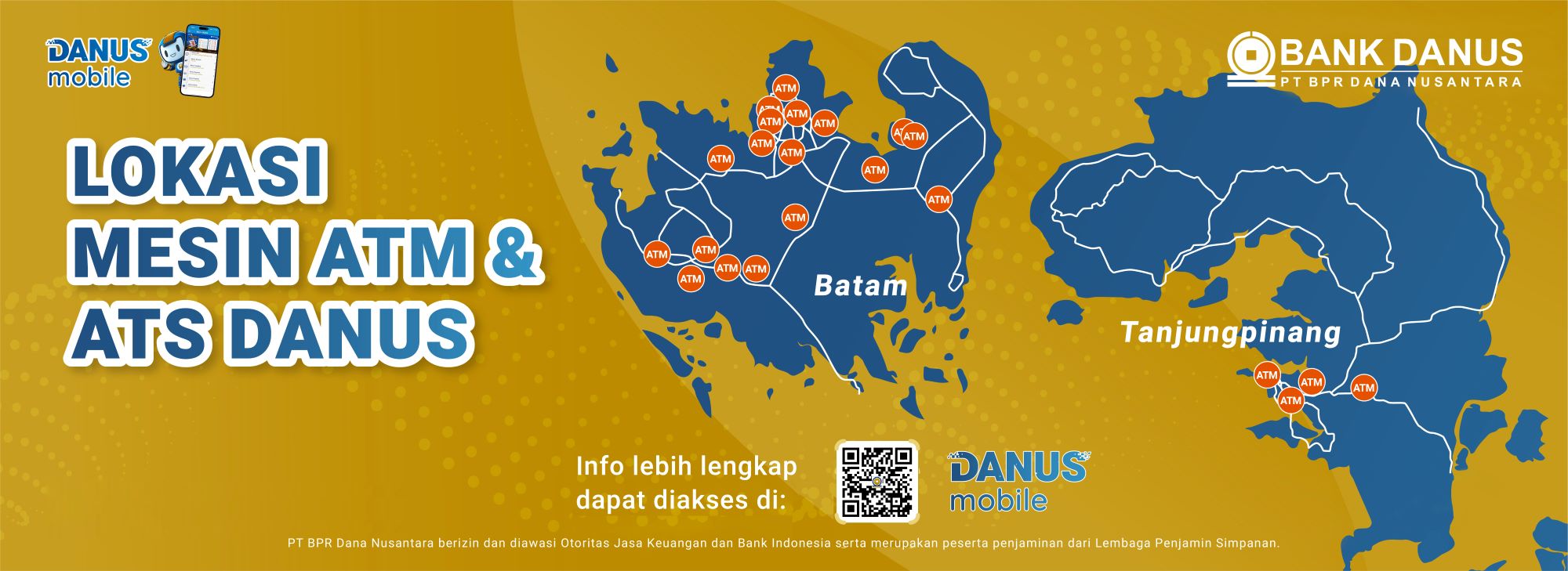 Lokasi Mesin ATM ATS BPR Danus