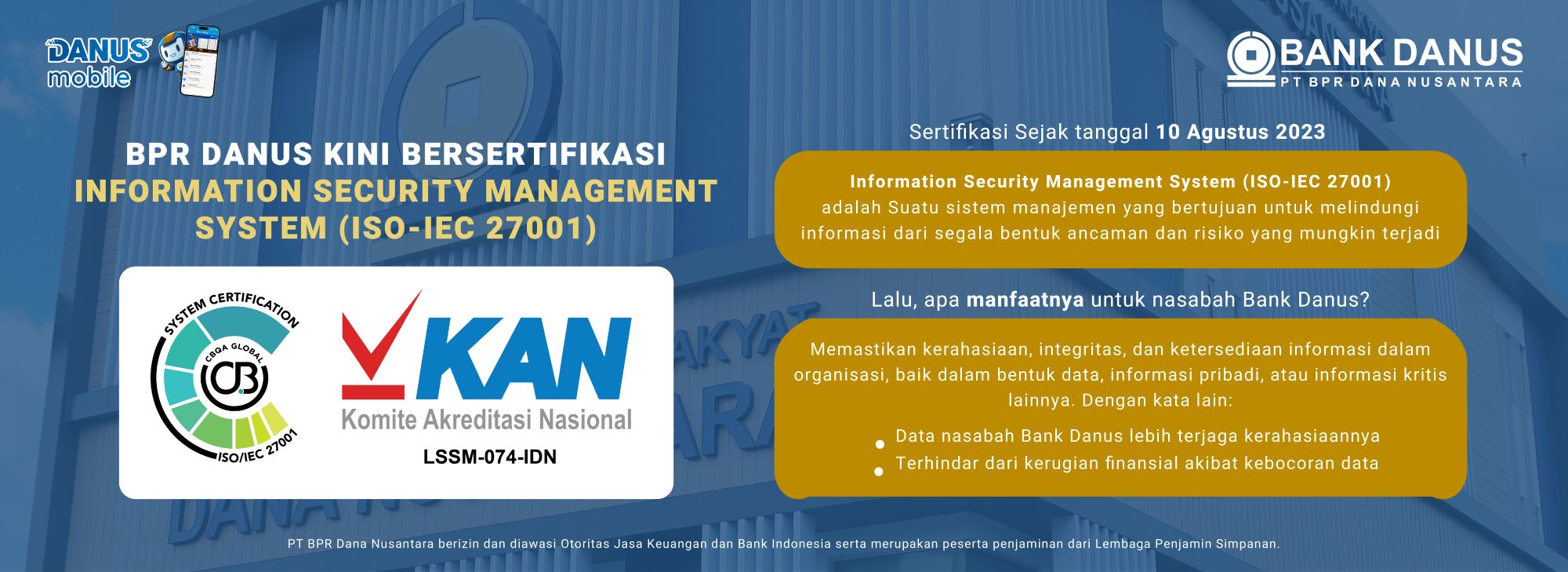 4 BPR Danus Website Banner Sertifikasi ISMS
